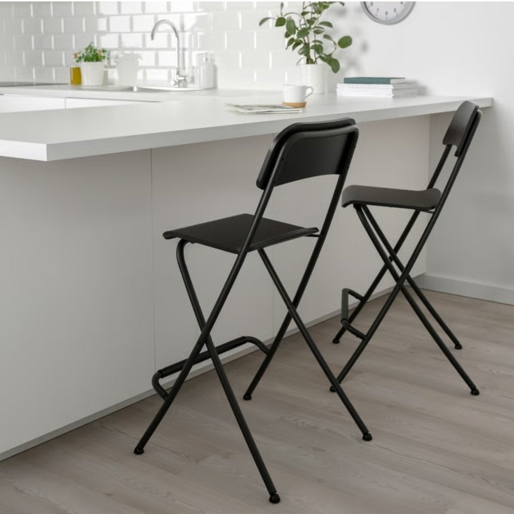 2 Chaises de bar, Maison & Meubles, Avec repose-pieds, 2 tabourets, Comme neuf, Enlèvement