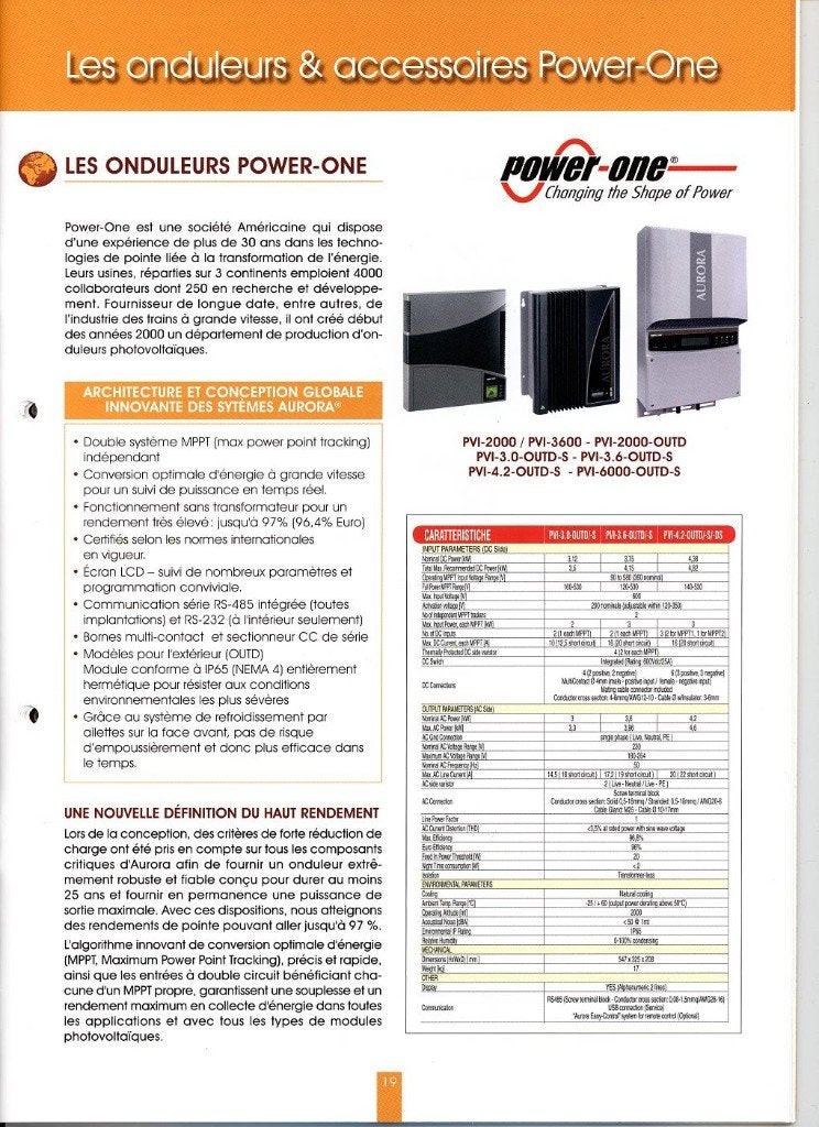 ONDULEUR POWER-ONE Aurora, Enlèvement, Comme neuf