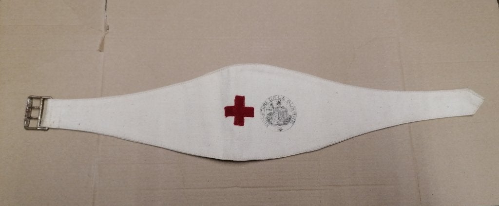 Brassard sanitaire militaire ww1 ww2, Collections, Envoi, Autres, Drapeau ou Bannière