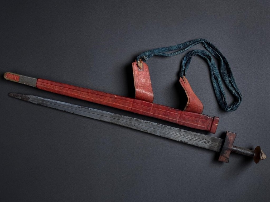 Rare sabre Takouba touareg authentique début XXe, Enlèvement ou Envoi, Armée de terre, Épée ou sabre