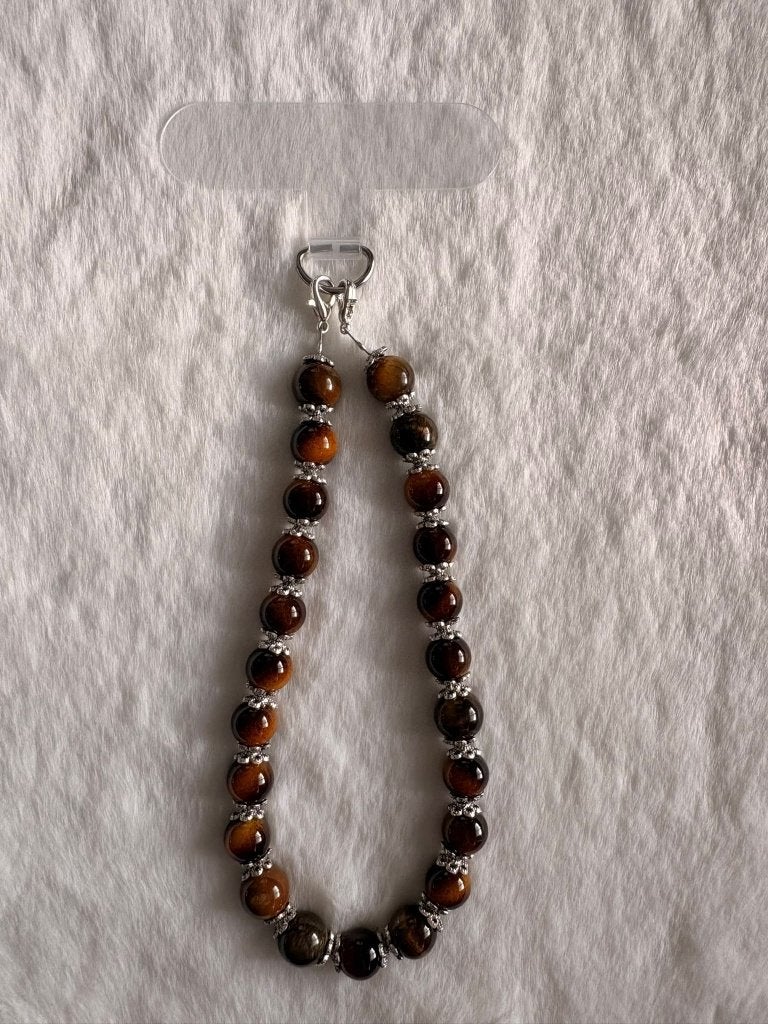 Cordon téléphonique Tiger Eye, Deluxe, 8 mm, 20 cm, Télécoms, Enlèvement ou Envoi, Neuf, Support de téléphone ou Accessoire, Sony Ericsson