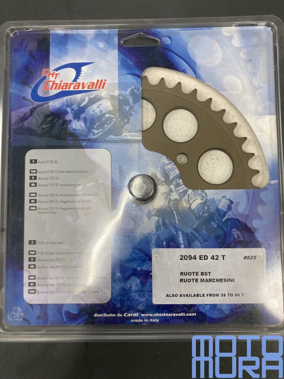 Alu achtertandwiel 42T 525 voor Marchesini BST OZ wielen Chi, Motoren, -, -, Nieuw, Ophalen of Verzenden