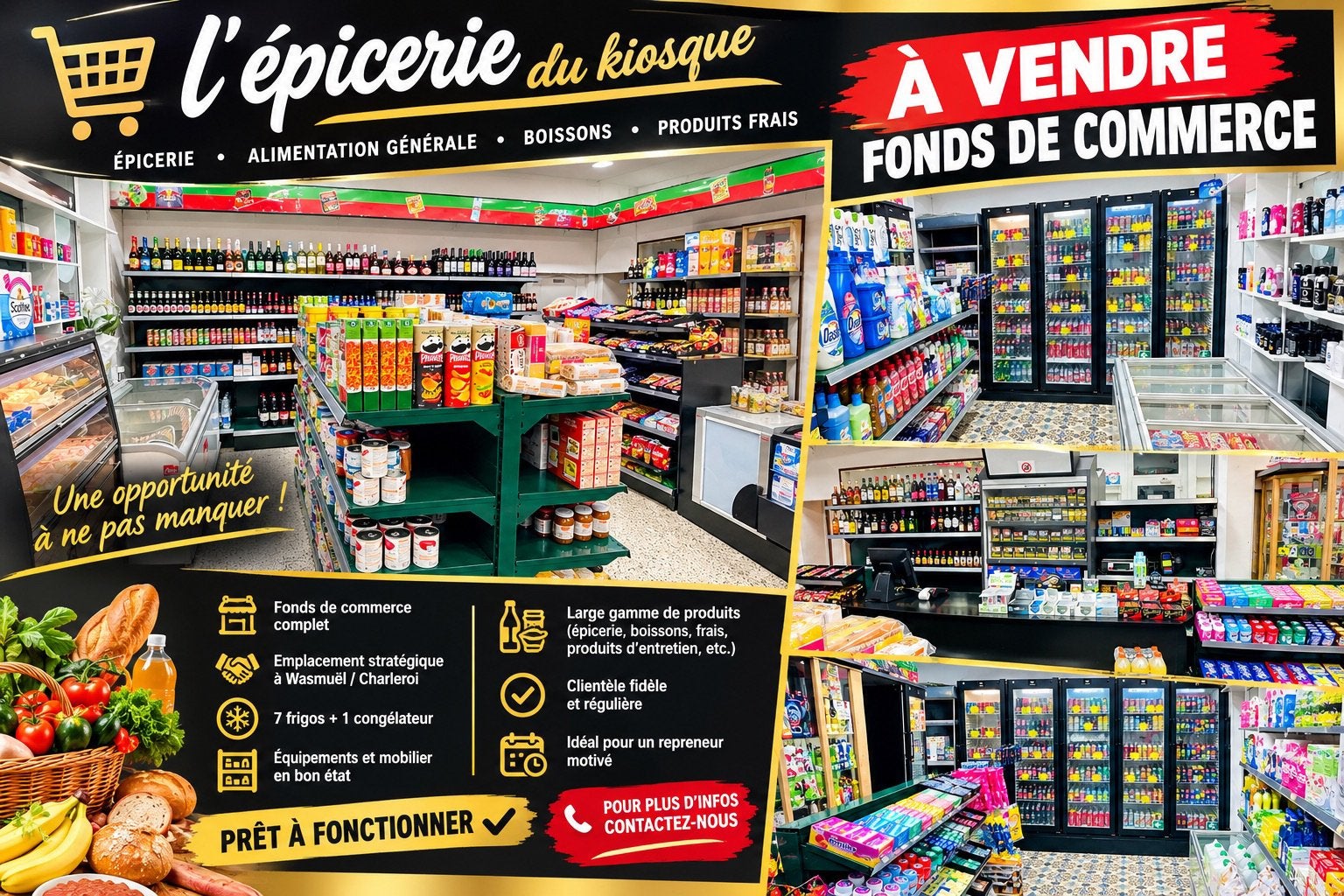 Fond de commerce à remettre, Articles professionnels, Enlèvement ou Envoi