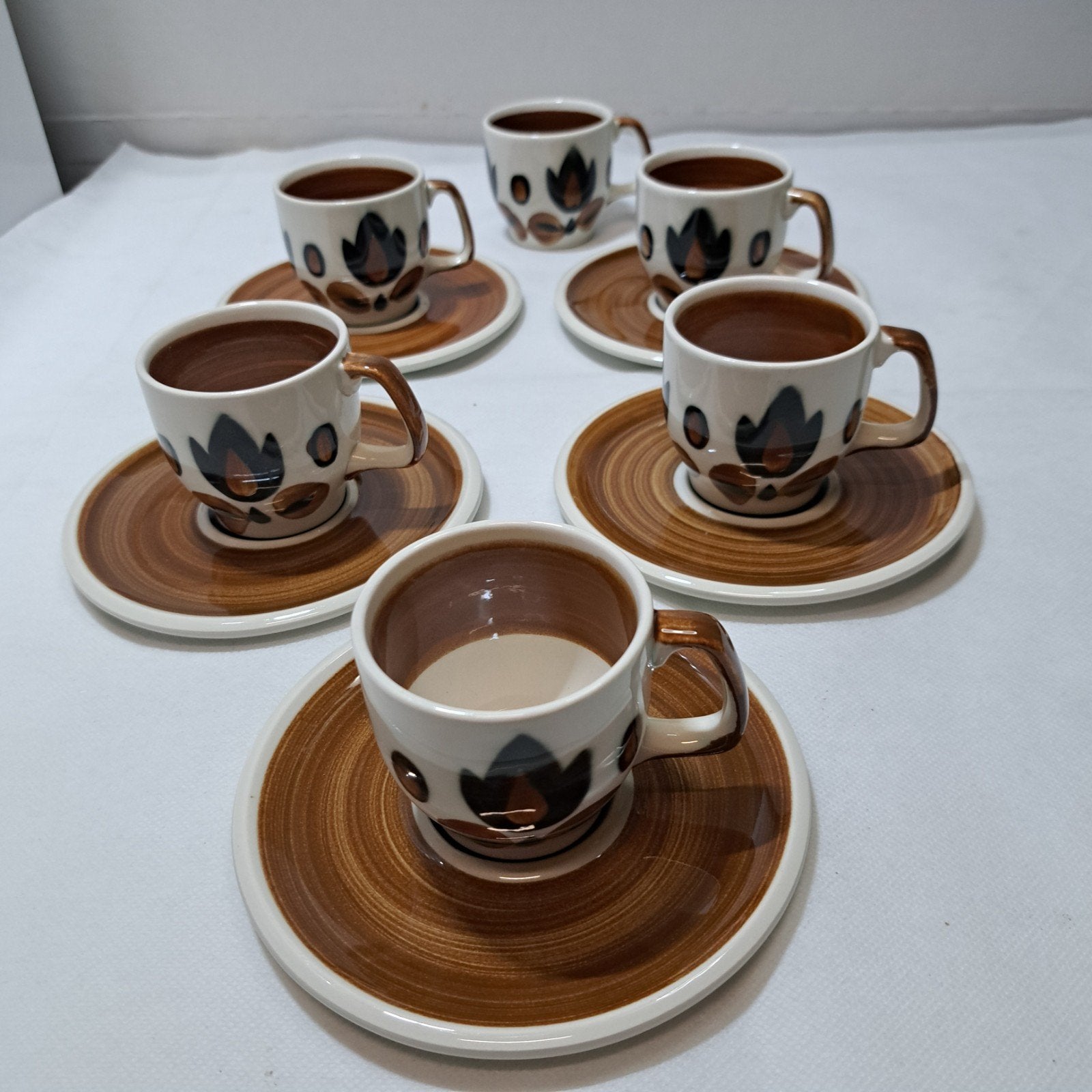 Boch, 6 petites tasses, Antiquités & Art
