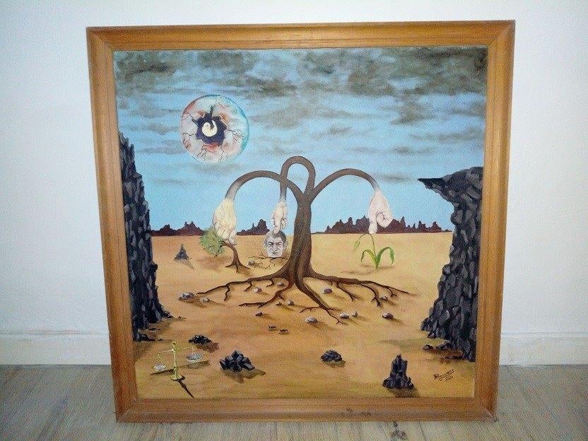 Tableau surréaliste - 1972, Antiquités & Art, Enlèvement