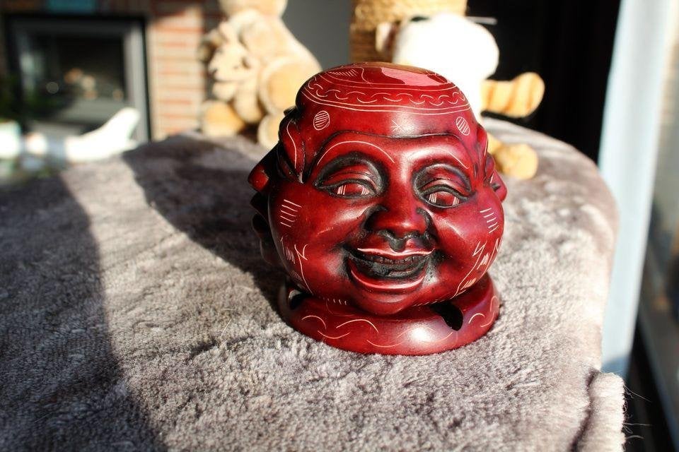 Bouddha aux quatre visages. Brûle-encens/parfum., Maison & Meubles, Enlèvement ou Envoi, Porte-encens, 10 cm, Comme neuf