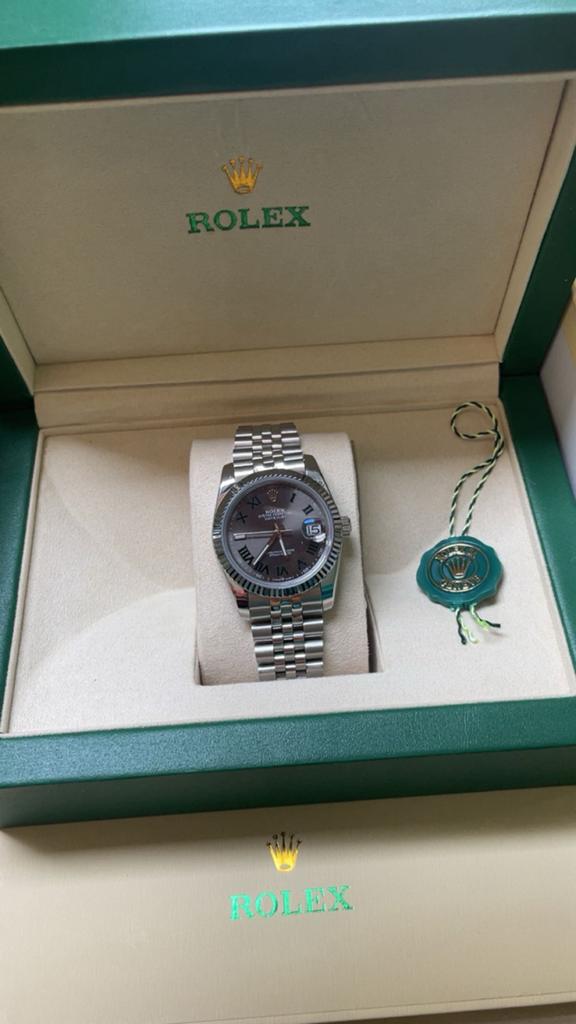 Datejust Wimbledon, Overige materialen, Rolex, Verzenden, Polshorloge