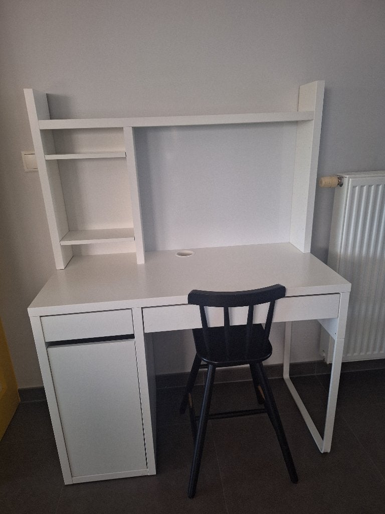 Bureau Micke, Maison & Meubles, Bureaux, 105 cm, Bureau d'écolier, Goulotte de câbles, 50 cm