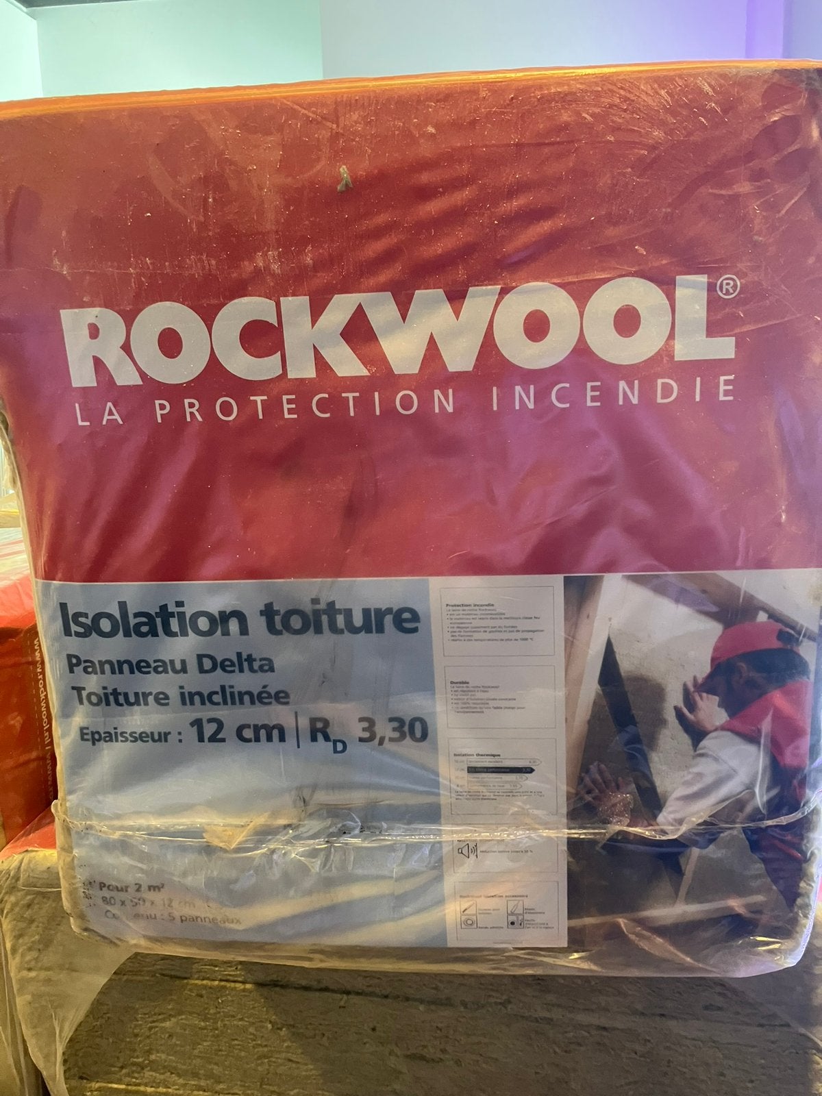 Isolatie : ROCKWOOL, Bricolage & Construction, Isolation & Étanchéité, Neuf, Laine de verre, Enlèvement, 12 cm ou plus