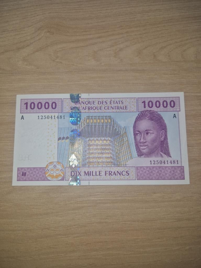 10000 francs gabonais 2002, Enlèvement ou Envoi
