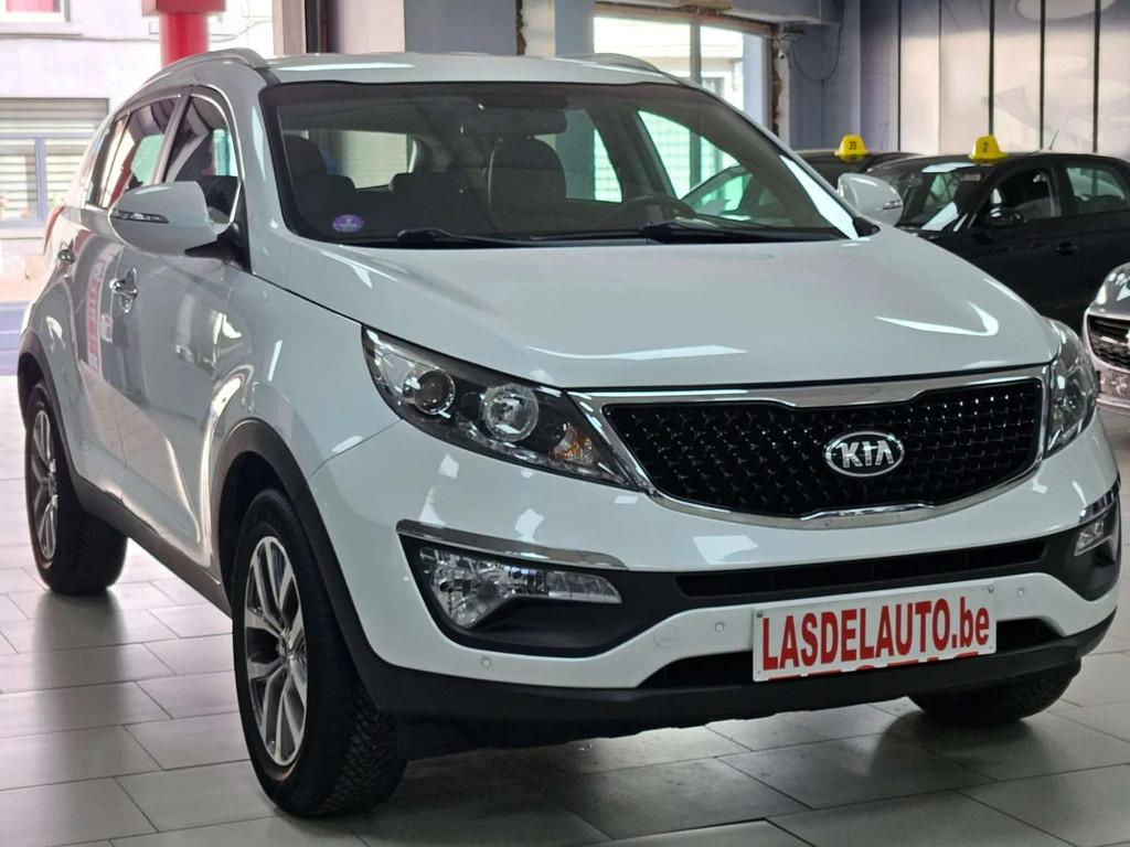 Kia Sportage 1.6i 2WD World Edition Cuir Chauffants Gps Blue, Autos, Kia, Cuir, Entreprise, Boîte manuelle, Noir