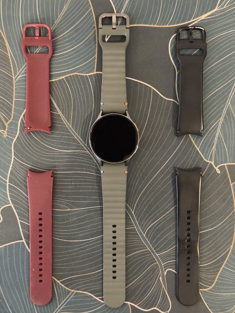 Samsung Galaxy Watch 7 44m met extra bandjes, Ophalen of Verzenden, Zo goed als nieuw, Groen, Android