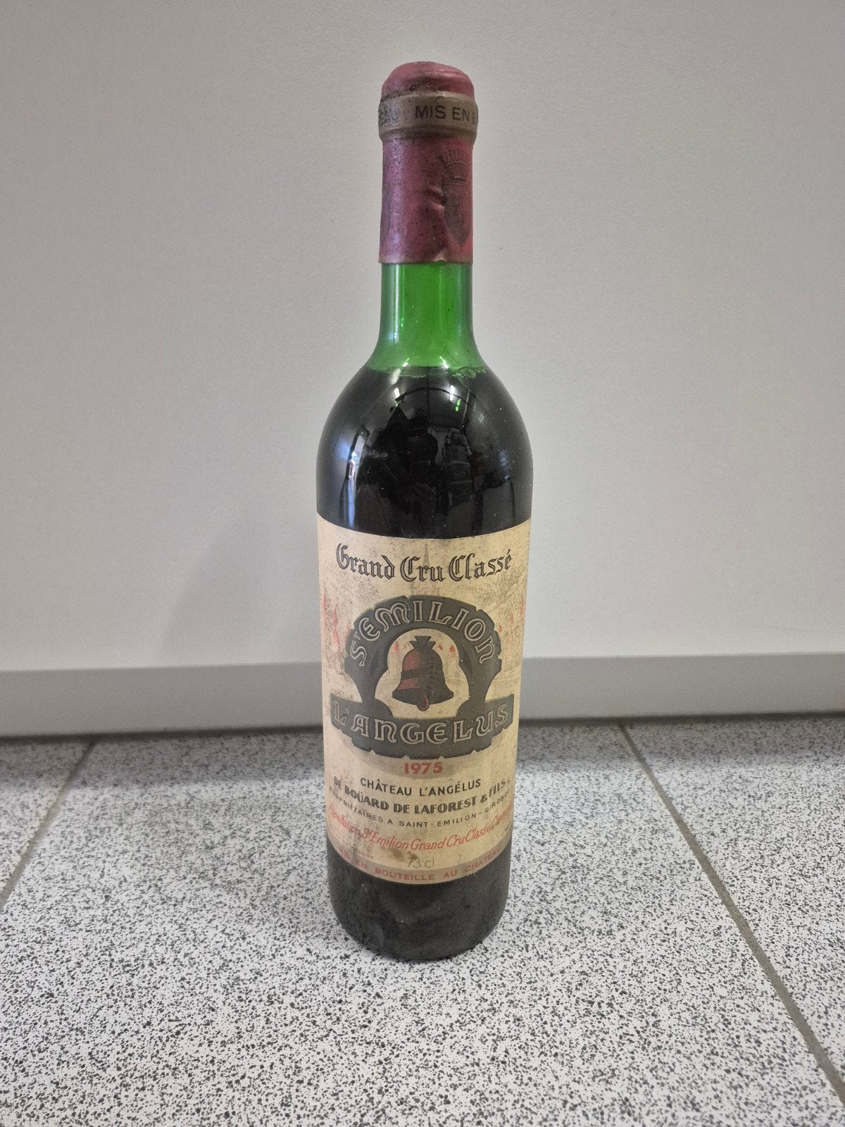 Chateau Angelus Premier grand cru classé 1975, Ophalen, Frankrijk, Rode wijn, Vol