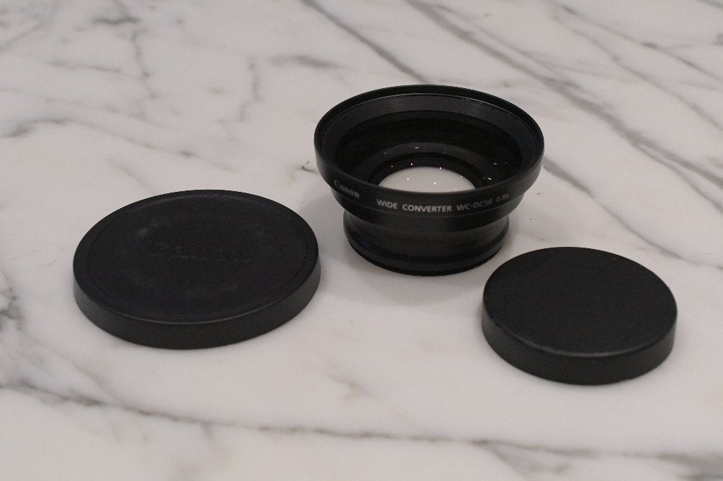 Canon voorzetlens WC-DC58 0.8X, Ophalen of Verzenden, 1980 tot heden, Lens of Lenzen