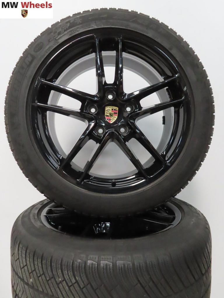 Originele Porsche 19 inch velgen Panamera winterbanden zwart, 19 inch, Gebruikt, 255 mm, -