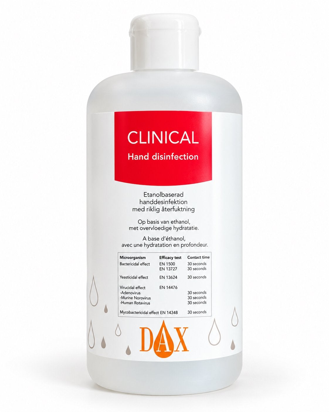 DAX Clinical — Handdesinfecterend middel 500 ml, Ophalen of Verzenden, Nieuw