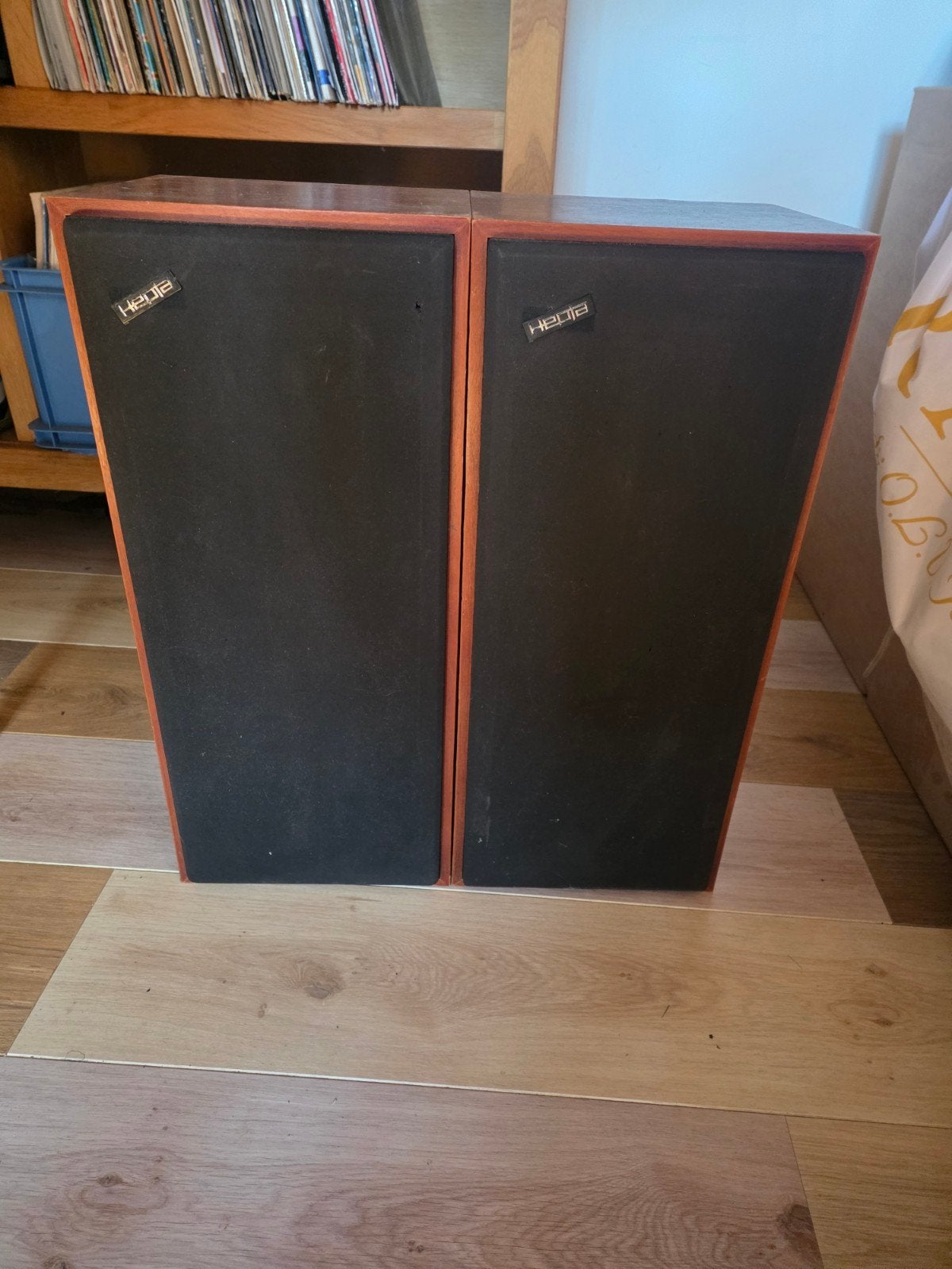 Hepta 57/60 Vintage Boekenplank Luidsprekers - Set, TV, Hi-fi & Vidéo, Enlèvement