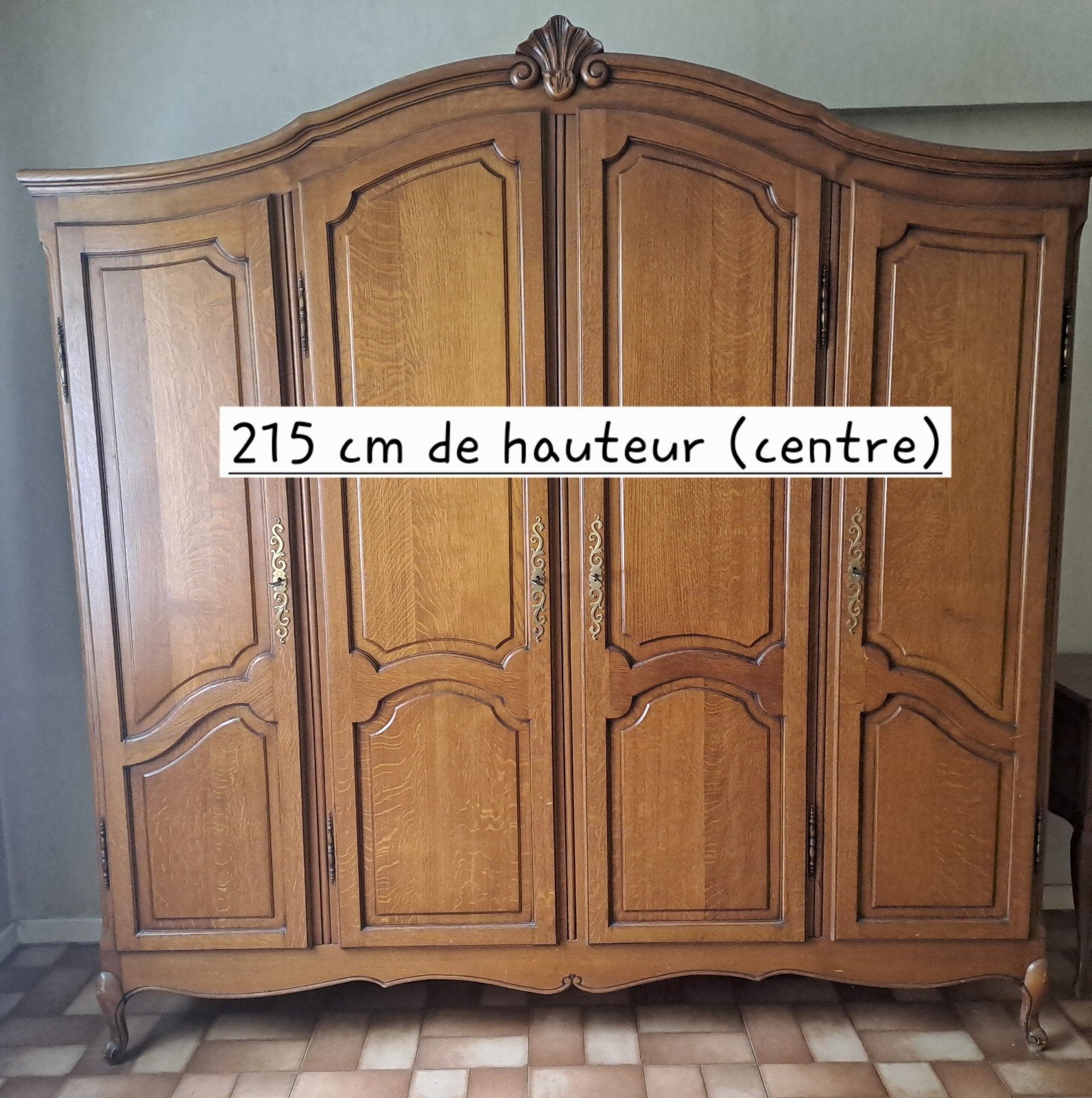 Garde robe en bois plein, Maison & Meubles, Enlèvement