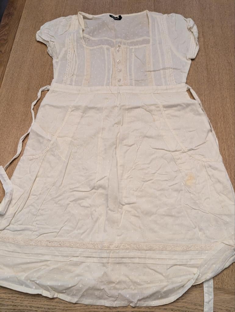 Mooi ecru kleedje van Atmosphere, Kleding | Dames, Atmosphere, Ophalen of Verzenden, Zo goed als nieuw, Knielengte