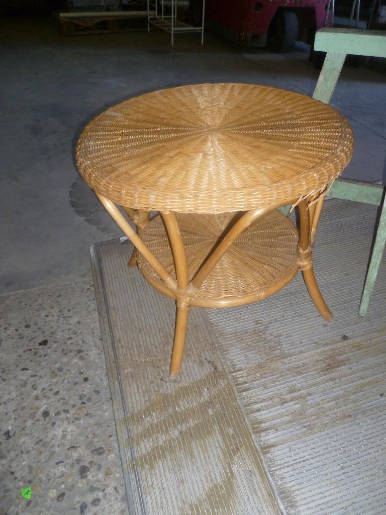 ROTAN SALONTAFEL, Antiek en Kunst, Ophalen