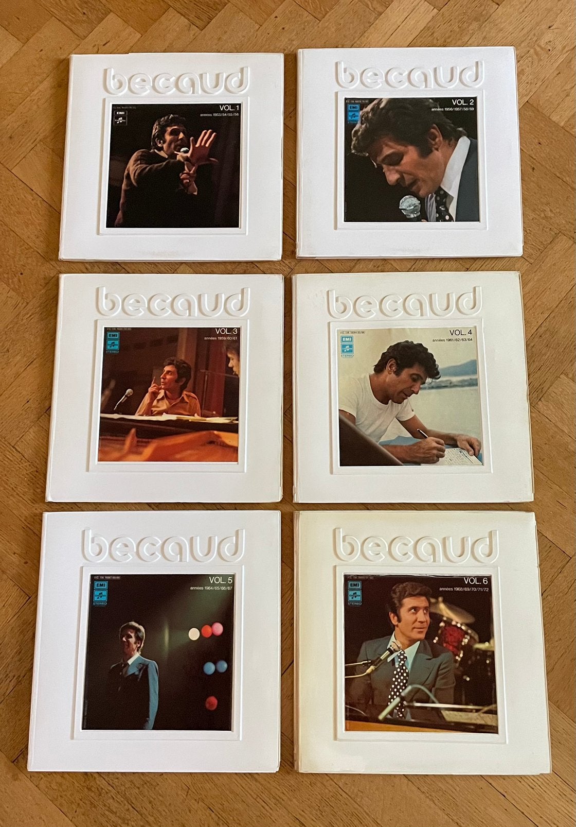 BECAUD  lp’s illustrés série spéciale columbia, Ophalen, Gebruikt, Overige formaten, LP
