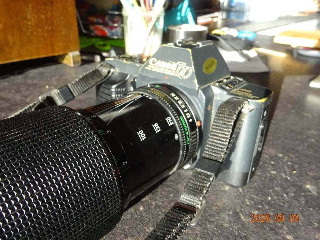 APPAREIL PHOTO ARGENTIQUE CANON T70, Enlèvement, Utilisé, Reflex miroir, Canon