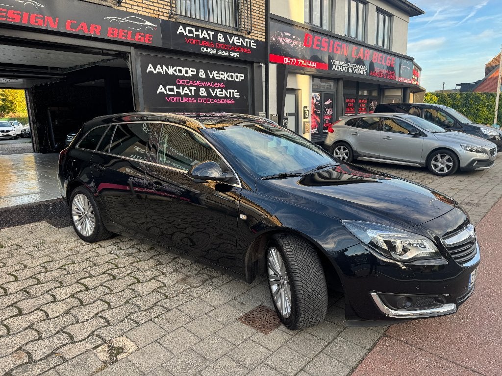 Opel Insignia Sports Tourer 1.6 CDTi 136 pk Automaat, Auto's, Zwart, 1600 cc, Zwart, Leder