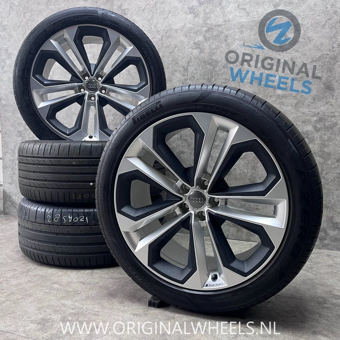 21 inch originele velgen + zomerbanden Audi Q7 4M0601025AK, Gebruikt, -, 285 mm, -
