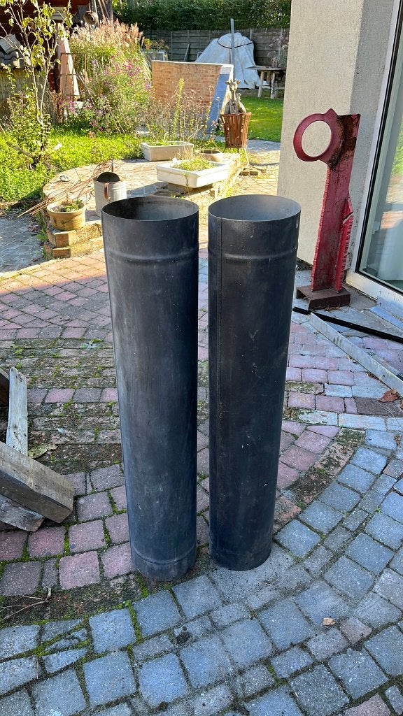 enkelwandige kachel buis, Ophalen, Gebruikt, Vrijstaande haard, Houthaard