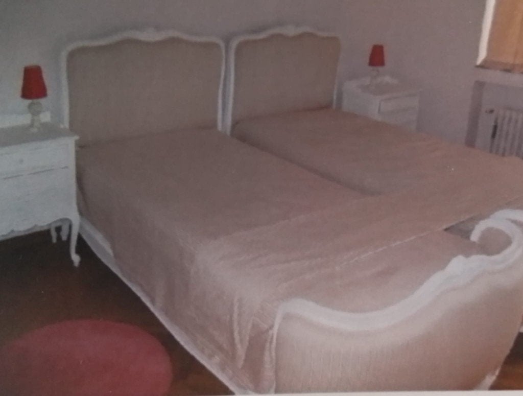 lit style Shaby + commode + table de nuit, Maison & Meubles, Neuf, 90 cm, Enlèvement, Deux personnes