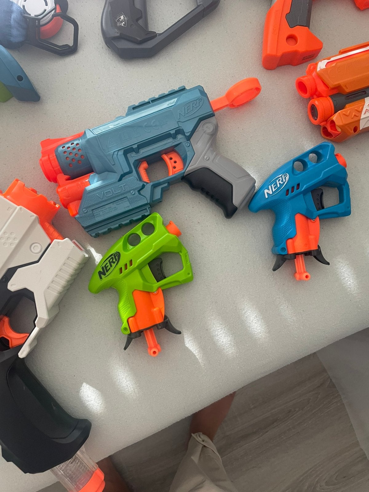 Nerf set, Ophalen, Gebruikt