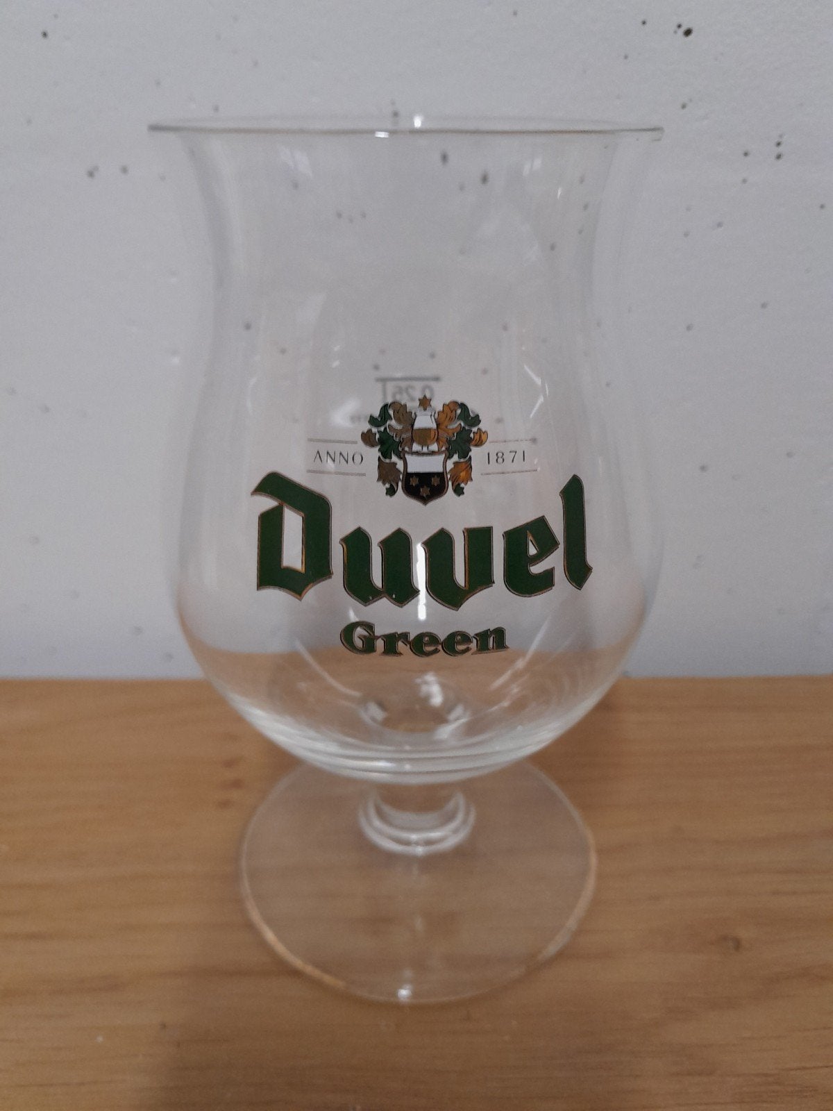 Duvel green USA glas, Ophalen of Verzenden, Zo goed als nieuw, Glas of Glazen, Duvel
