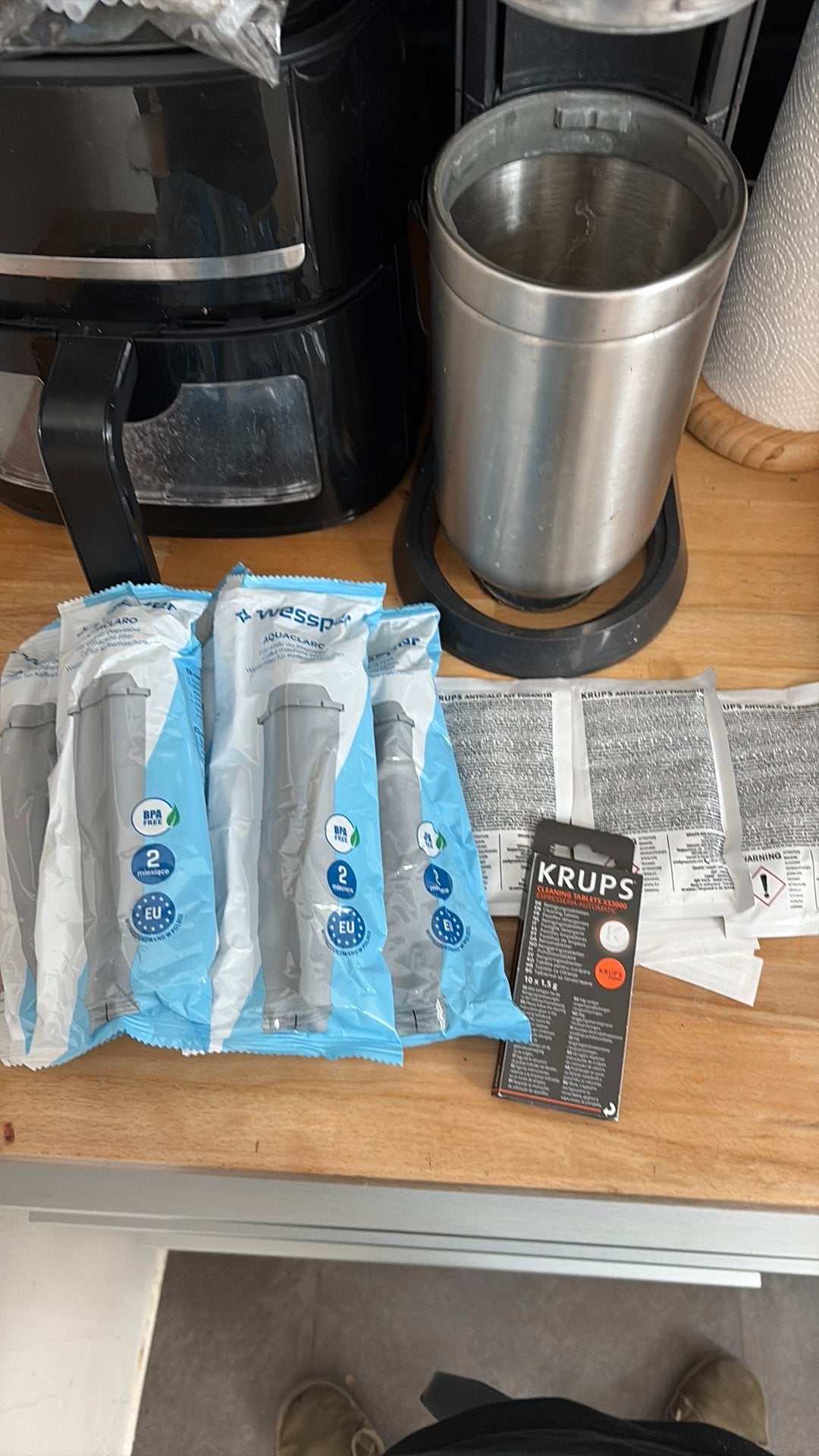 Krups pakket (reinigingstabletten +ontkalker en waterfilter), Elektronische apparatuur, Reiniging en onderhoud, Nieuw, Ophalen of Verzenden