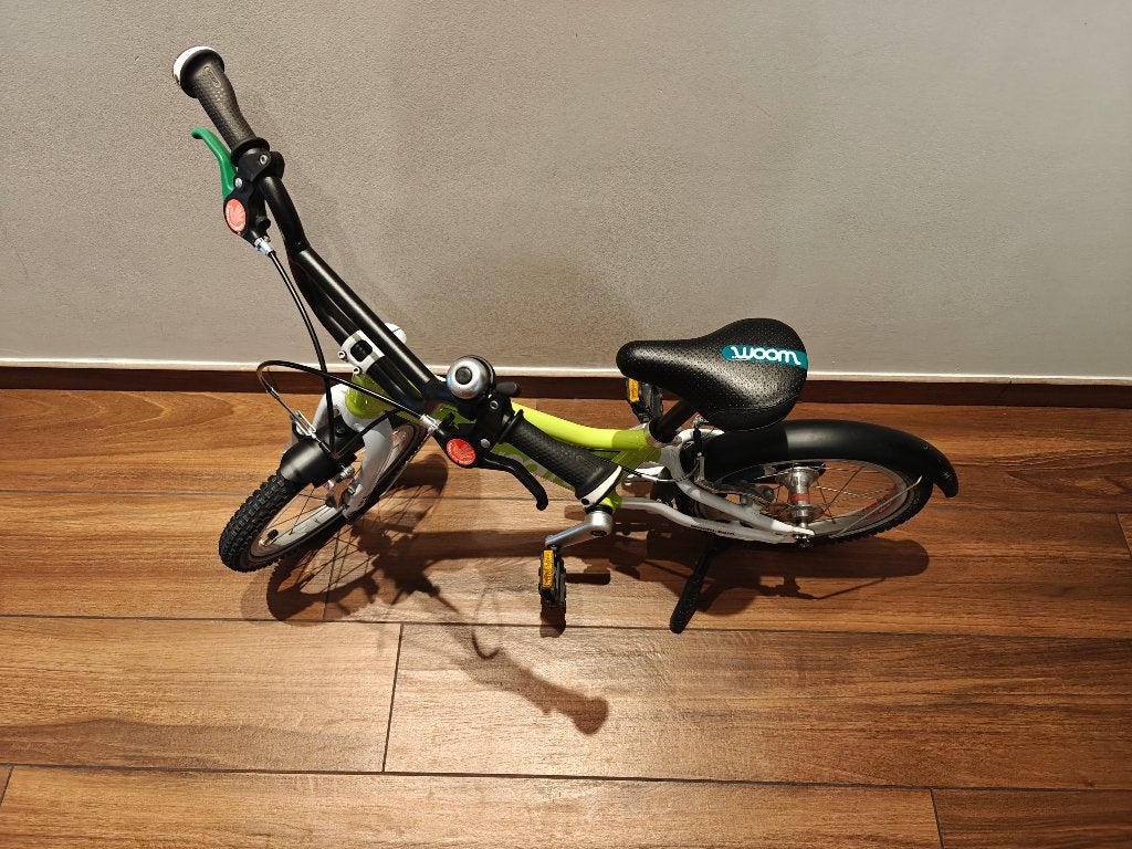 Woom 2 Lime, Ophalen, Woom, Schijfrem, Minder dan 16 inch