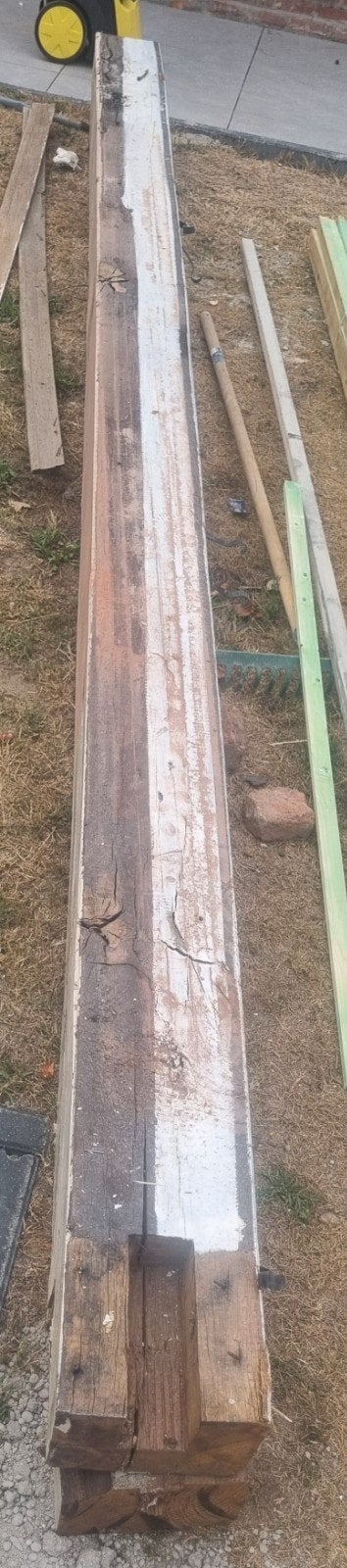 Steunbalken zeer sterk, Tuin en Terras, Ophalen, Gebruikt, Balken, Hardhout