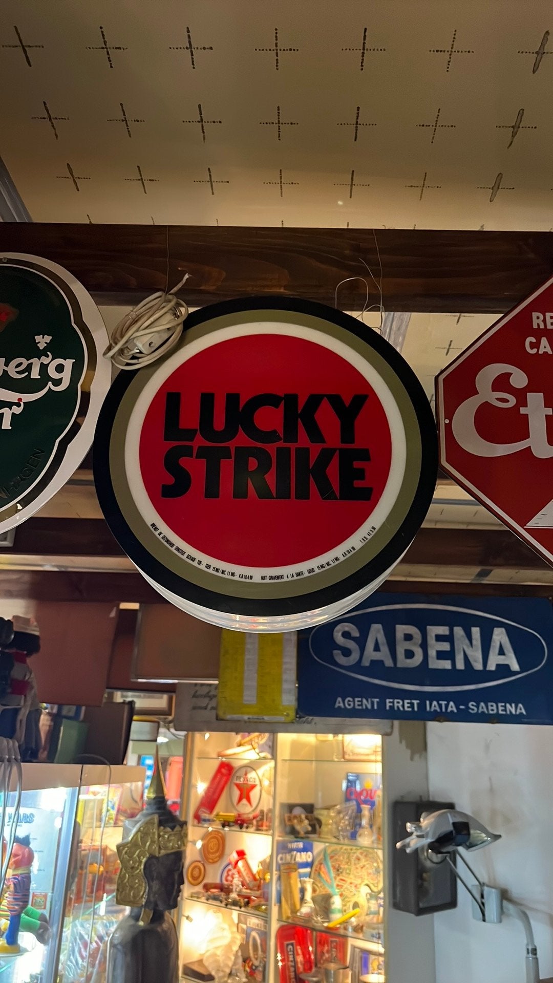Boîte à lumière Lucky Strike rare, Collections, Marques & Objets publicitaires, Enlèvement ou Envoi