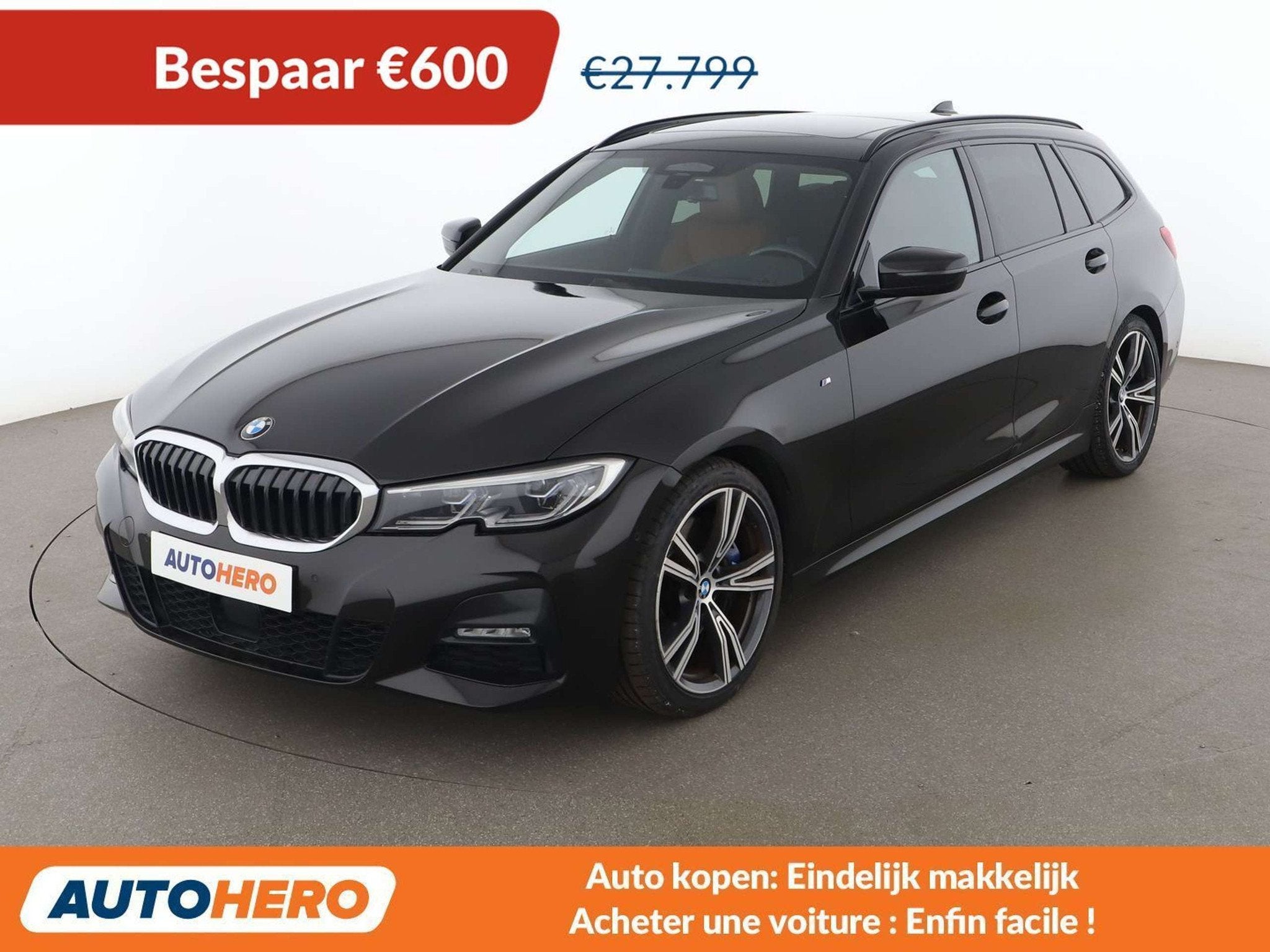 BMW 3 Serie 330 330i M Sport (bj 2019, automaat), Auto's, Automaat, 1998 cc, Achterwielaandrijving, Gebruikt