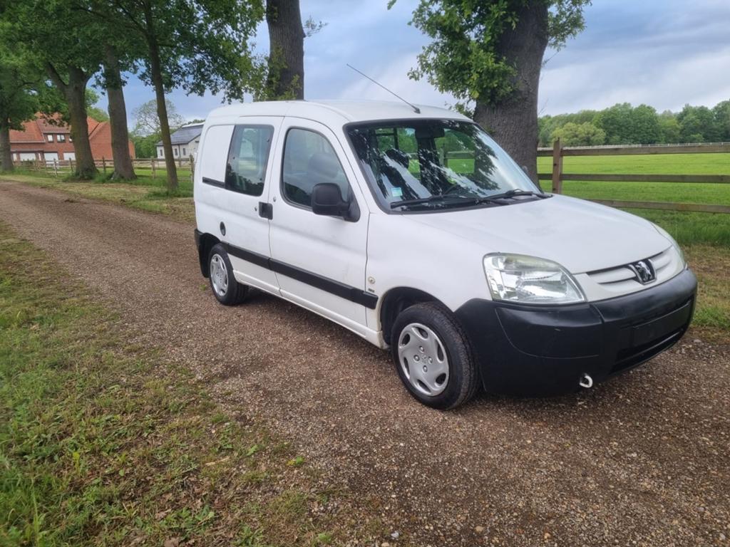 👉Gekeurd️ Blanco✅️ Peugoet Partner 2006 1.6hdi⛽️156 000km❗️, Auto's, Wit, 5 deurs, Particulier, 2 zetels