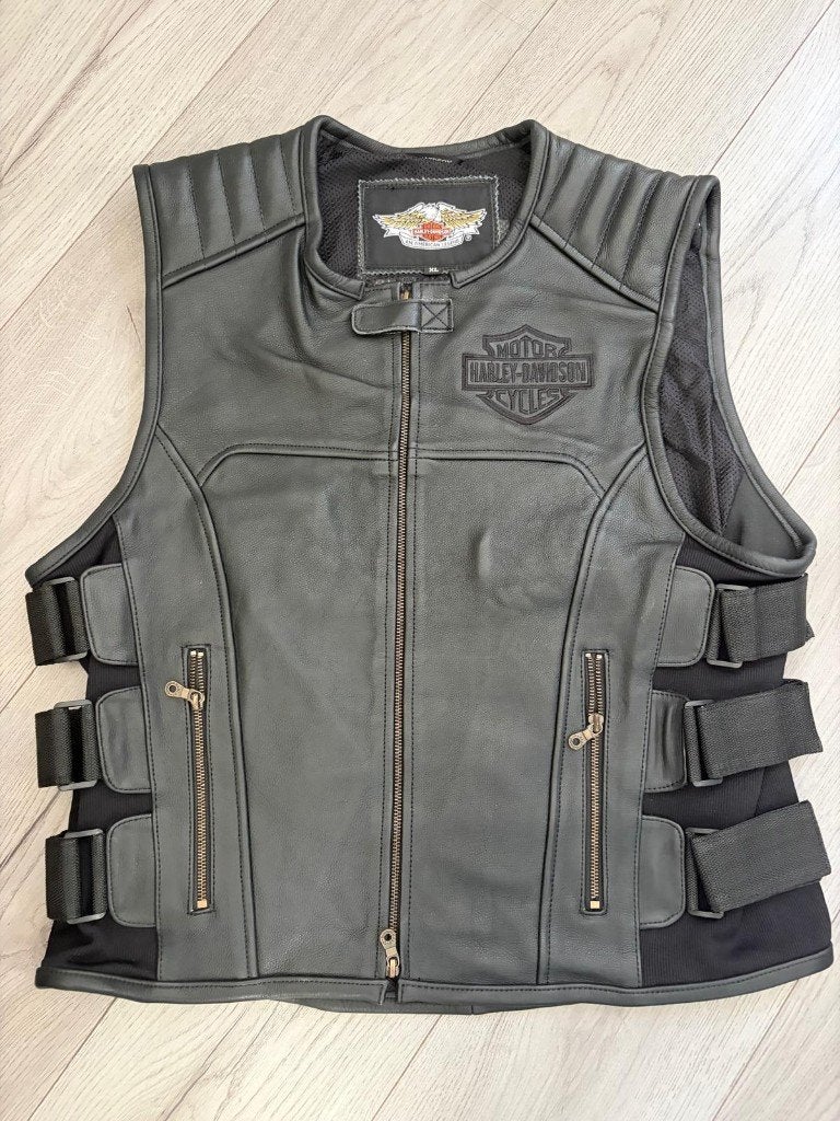 Gilet en cuir Harley Davidson, Motos, Enlèvement ou Envoi, Manteau | cuir, Harley davidson, Neuf, sans ticket