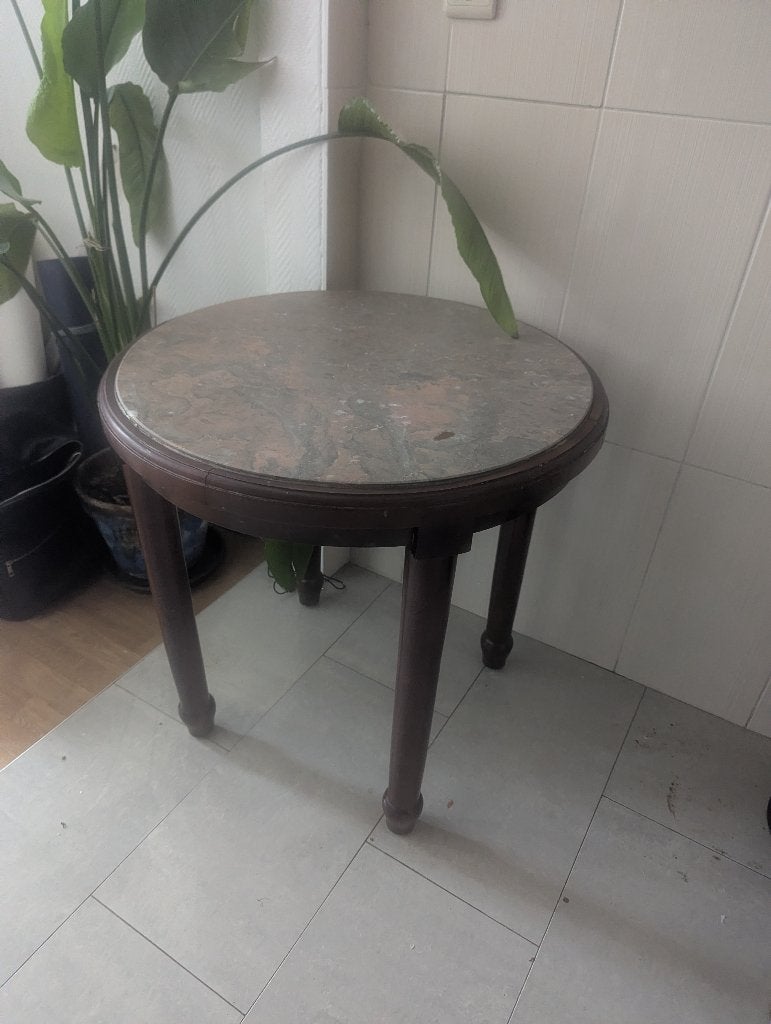 Élégant guéridon / petite table ronde, Ophalen