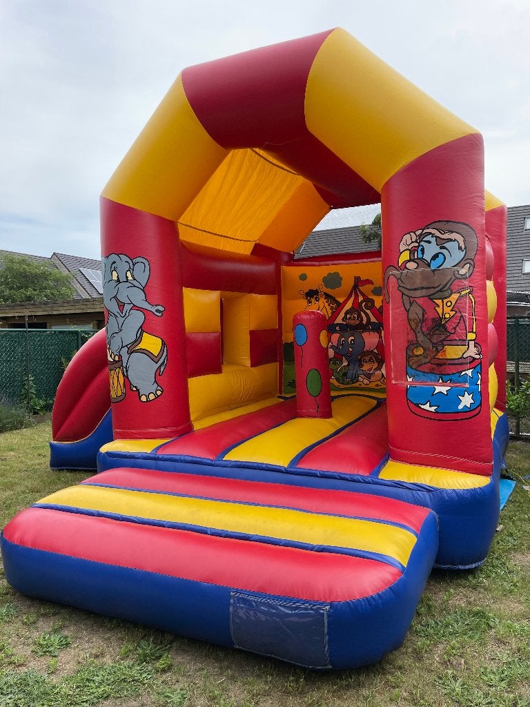 Midi Multifun Circus Springkasteel, Ophalen, Gebruikt