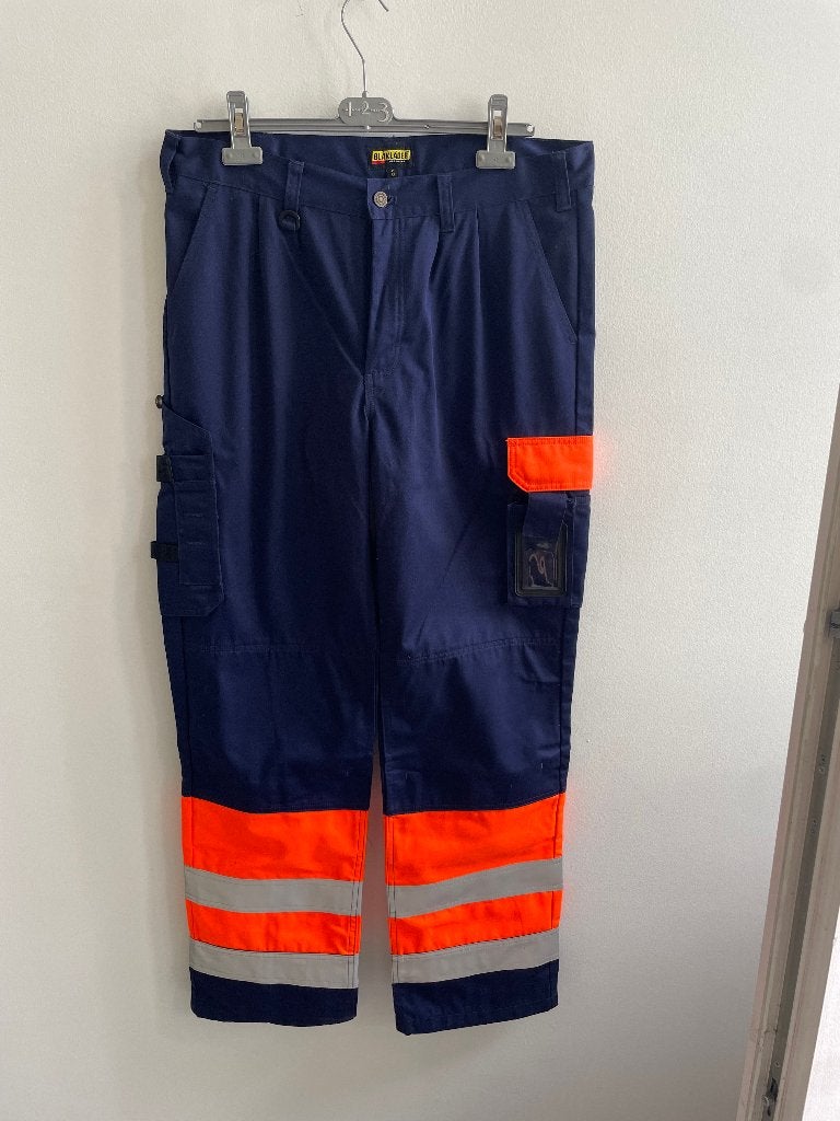 Werkbroek Oranje-fluo strepen, Ophalen, Nieuw