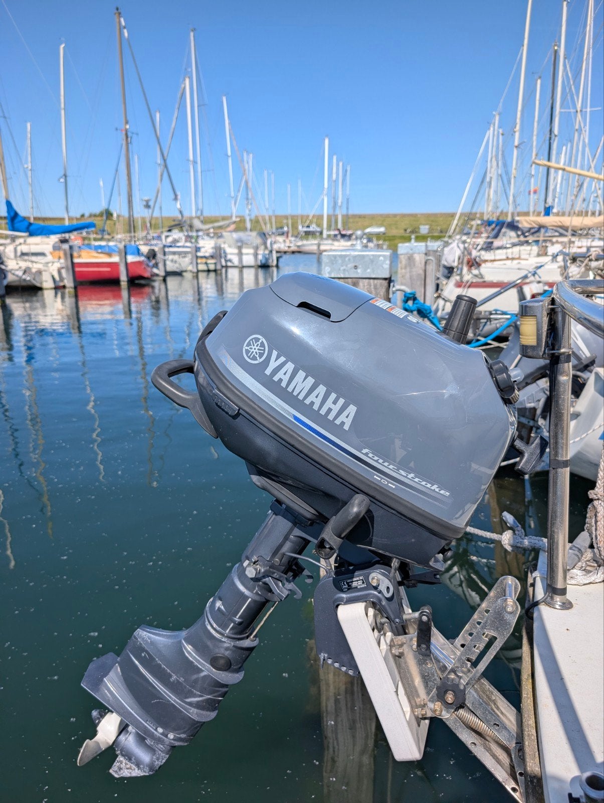Yamaha 6pk buitenboord, Watersport en Boten, Ophalen, 5 tot 10 pk, Viertaktmotor, Zo goed als nieuw