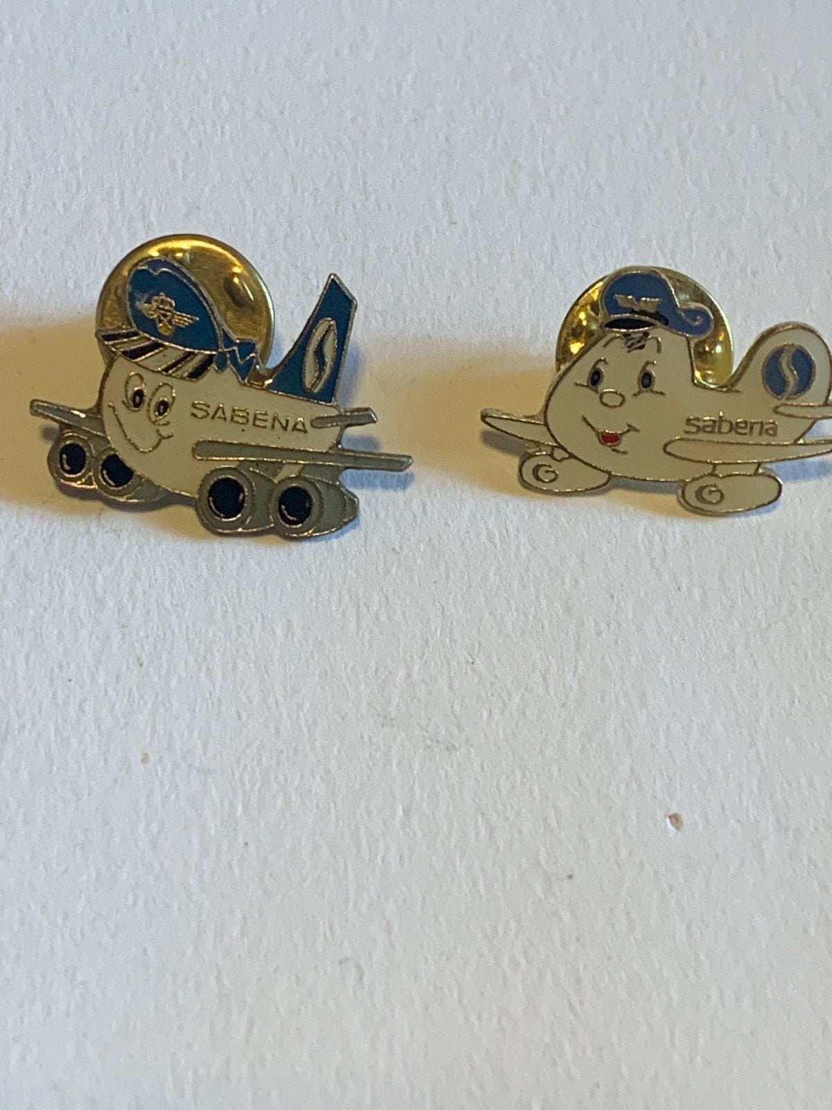 Lot van 2 retro Pins van Sabena, Ophalen of Verzenden, Zo goed als nieuw