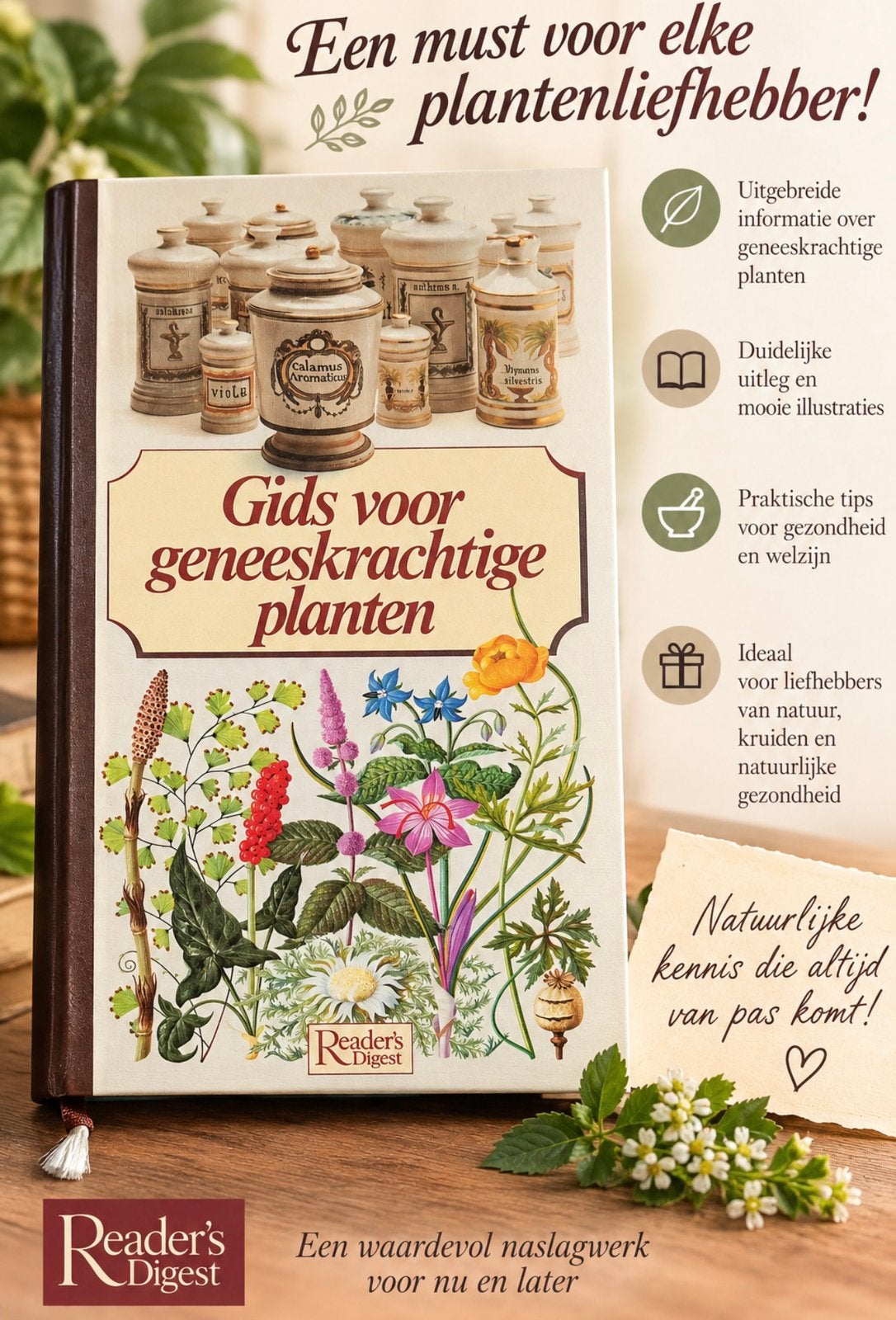 Titel Reader's Digest - Gids voor geneeskrachtige planten, Ophalen of Verzenden, Nieuw, Kruiden en Alternatief