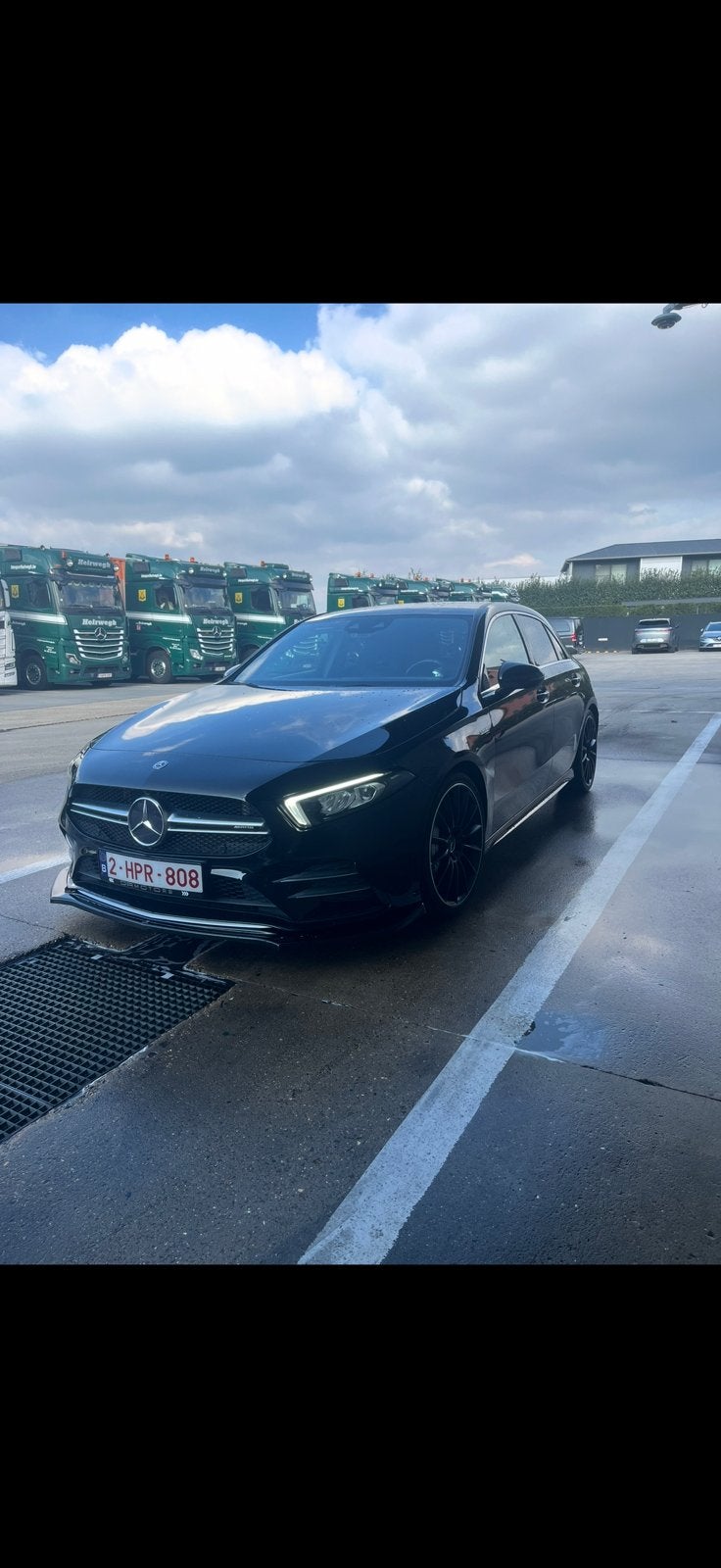 Mercedes a35, Auto's, Automaat, Zwart, Alcantara, Zwart