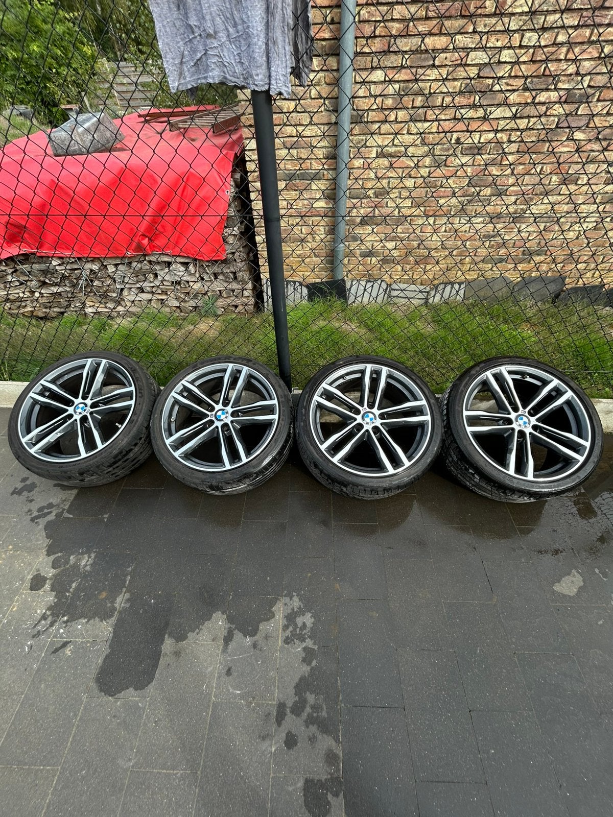 Originele OEM BMW 19” M-velgen + Falken banden, Pneus et Jantes, Véhicule de tourisme, Pneus été, Utilisé