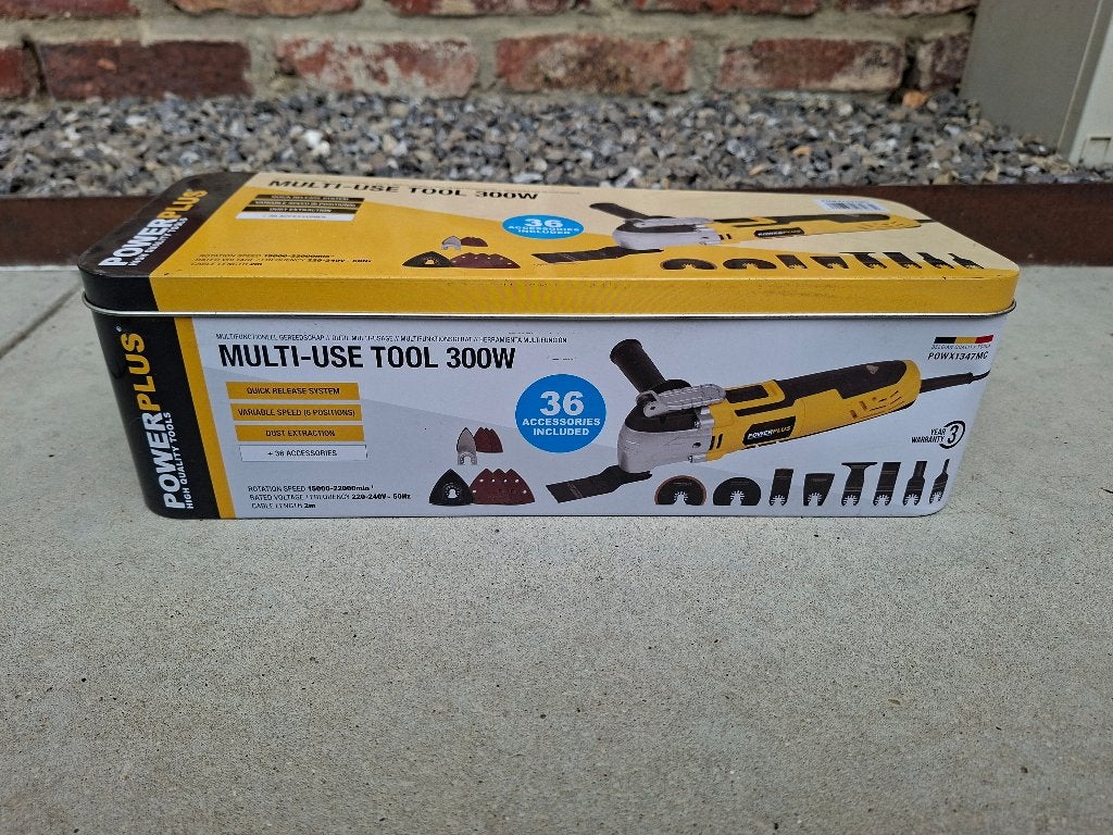 OUTIL MULTIFONCTION OSCILLANT 300 W - 36 TOOLS POWERPLUS, Bricolage & Construction, Outillage | Outillage à main, Enlèvement ou Envoi