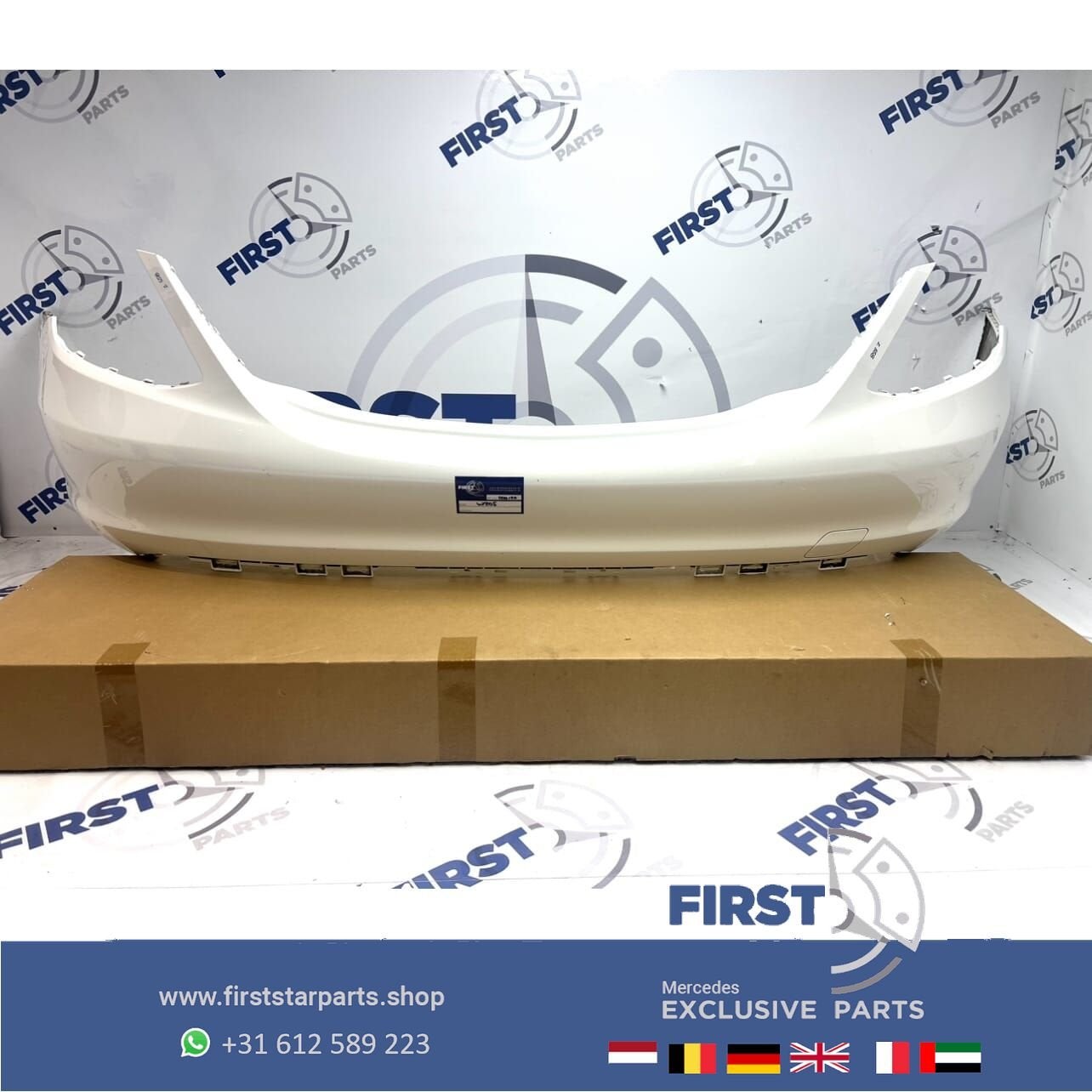 W205 achterbumper Mercedes C klasse wit/grijs/zwart/etc 2014, Gebruikt, -, Ophalen of Verzenden, Achter