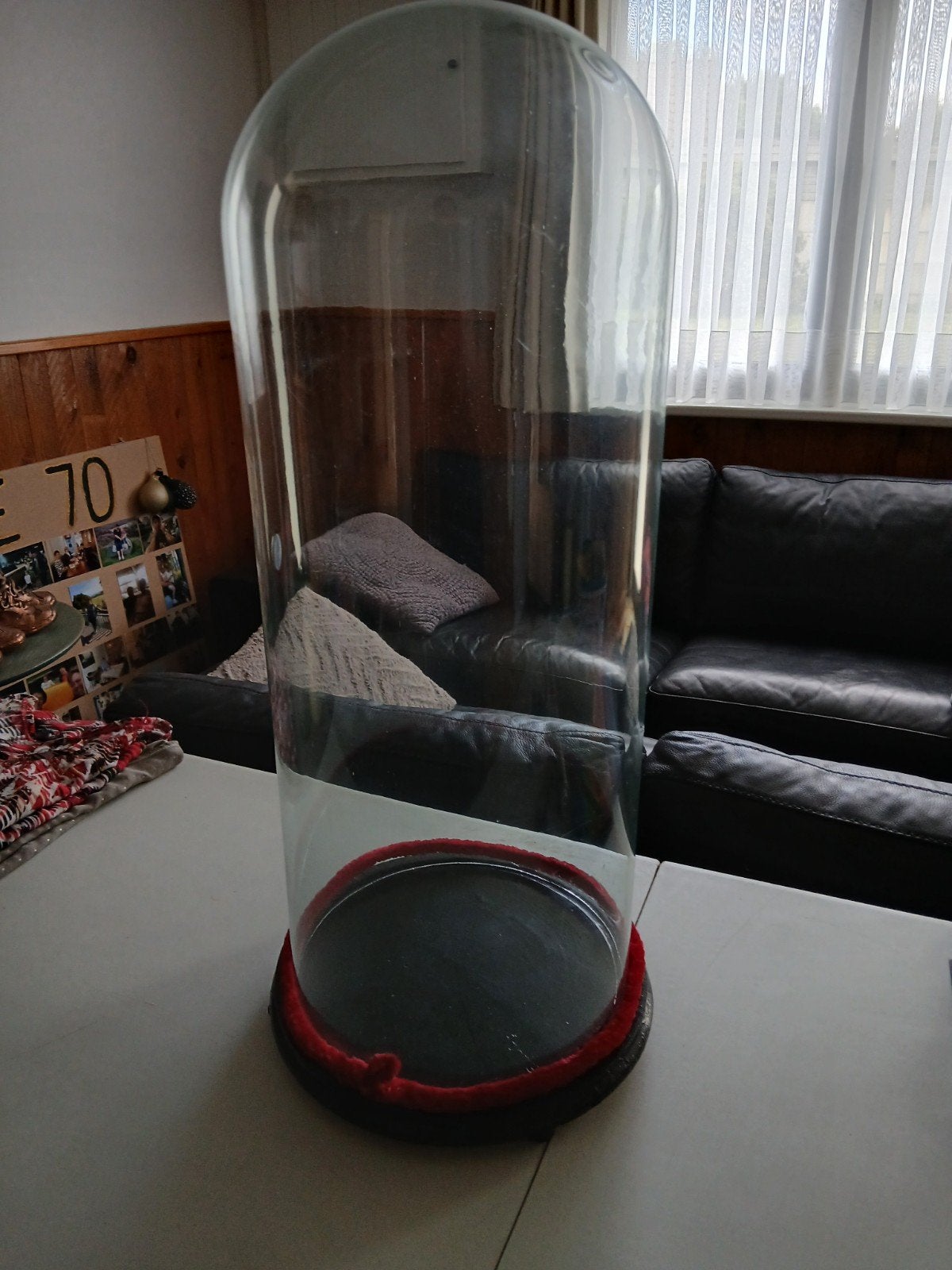 grote glazen stolp, Enlèvement